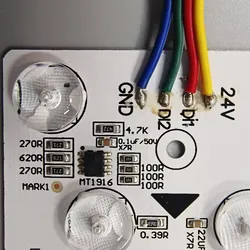 Bestseller programmierbares Magic DC24V Rgbic DMX512 quadratisches LED-Modul Blockchain für Werbeleuchtkasten
