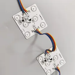 Bestseller programmierbares Magic DC24V Rgbic DMX512 quadratisches LED-Modul Blockchain für Werbeleuchtkasten