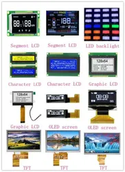 Painel LCD Táctil Negativo Verde Stn para Instrumentos