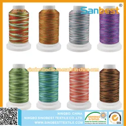 Buntes Polyester-Stickgarn auf Mini-Spule mit Snap-Boden