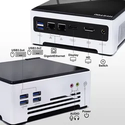 ฮิสทู ผลิตภัณฑ์ระเบิด เกมมิ่ง มินิ ออฟฟิศ พีซี RJ45 แลน DDR4 คอมพิวเตอร์ เดสก์ท็อป