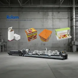 Neue Design Lunchbox-Herstellungsmaschine, Papierbox-Falt- und Klebemaschine, Wellpappenbox-Falt- und Klebemaschine