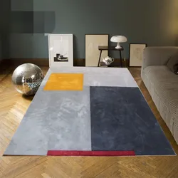 Tapetes de Geometria para Crianças, Tapetes para Quarto, Tapete de Lã