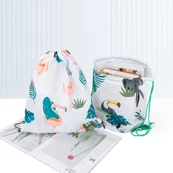 Maßgeschneiderter wasserdichter RPET-Polyester wiederverwendbarer Zugbeutel Sport-Rucksack