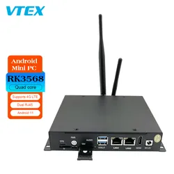 Mini PC Android sem ventilador Mini Display Rk3568 Aplicação Industrial Mini PC Android para Computação de Borda, Terminal em Nuvem, Smart N