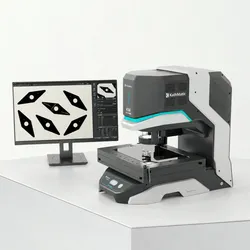 Tarea de análisis de datos de piezas de trabajo complejas con máquina de medición por coordenadas