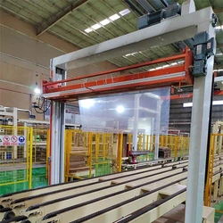 Máy quấn pallet màng co hoàn toàn tự động dành cho cuộn giấy gỗ và máy nén khí