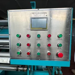 PLC-gesteuerte gebrauchte Inspektionsmaschine Jumbo-Rollen-Wickel- und Inspektionsmaschine