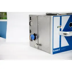 Kodiermaschine für thermischen Transferdrucker in der Verpackungslinie