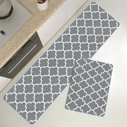 Tapete Retangular para Cozinha - Tapete Estilo Fazenda, Dobrável, Absorvente, Antiderrapante, Tapete para Porta de Casa