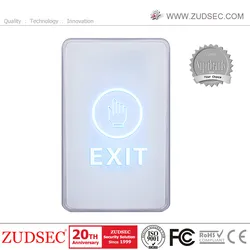 Nein/Nc/COM Ausgang Touchscreen Türöffner Auslösetaste für Zugangskontrollsystem