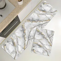 Tapete Retangular para Cozinha - Tapete Estilo Fazenda, Dobrável, Absorvente, Antiderrapante, Tapete para Porta de Casa