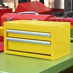 Caixa de Ferramentas Mini de Metal Multicolorida para Armazenamento de Mesa para Organizar Ferramentas