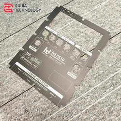 Maßgeschneiderte bedruckte geprägte Fernbedienungsüberlagerung matte Polycarbonat-PC-Panels Aufkleber