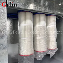 Galin Automatische Pulverbeschichtungs-Sprühkabine mit Rückgewinnungsfilter und Schienen
