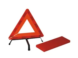 Pannello di segnalazione triangolare riflettente pratico ad alta stabilità pieghevole per piramide quadrangolare con avviso di sicurezza