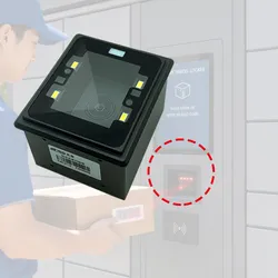 1d 2D 바코드 리더 모듈 USB RS232 이두 F45 고정 장착 CCD 스캐너 엔진 출입 통제 키오스크