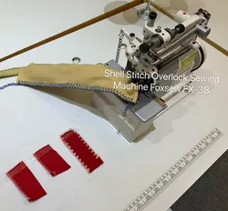 Große Häkelmuschel-Stich Overlock-Nähmaschine