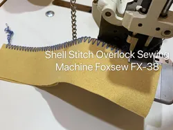 Große Häkelmuschel-Stich Overlock-Nähmaschine