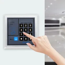 Pannello di controllo per accesso RFID con codice a tastiera montato a parete