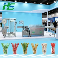 Vollautomatische Papierstrohhalm-Maschine - Produktionslinie für industrielle Strohhalme