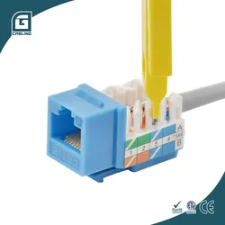 Geteknet UTP CAT6 CAT6A RJ45 Stecker CAT6 Netzwerk Modular Unshield RJ45 Keystone Stecker