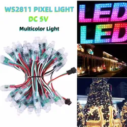 12mm Slimme LED Punt Pixel Module Ws2811 RGB Pixel LED 5V Snoerlicht Waterdicht voor Kerstdecoratie