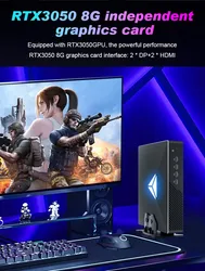 คอมพิวเตอร์เกมมิ่งพกพา Nuc E Sports Mini PC Rtx3050