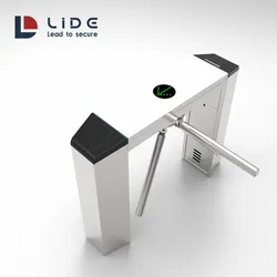 Sistema di controllo accessi con lettore di impronte digitali, registrazione presenze e tornello a tripode