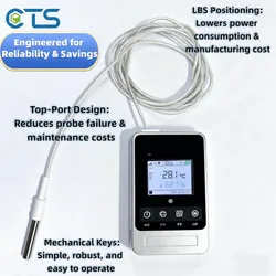 4G Echtzeit-Temperatur- und Feuchtigkeitsdatenlogger mit Fernüberwachung