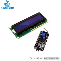 LCD 1602 I2c Modul Blau Licht Schwarzes Board Modul für Arduino