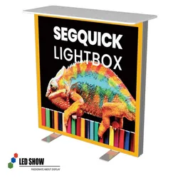 RGB-LED-Edge-Rahmen-Leuchtkasten mit farbwechselndem Rahmen für Messewerbung