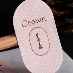 Benutzerdefinierter goldener Folienlogo-Prägeaufkleber personalisiertes Design strukturierter Papieraufkleber für Geschenkbox
