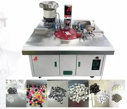 Dekorationsknopfdeckmaschine Stoffknopfherstellungsrivetiermaschine
