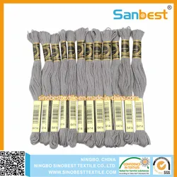 Bunte Polyester Kreuzstichstickgarn