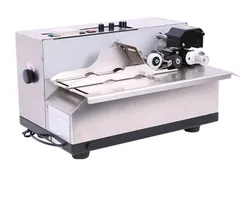 Máy in ngày tự động bằng thép không gỉ để in túi giấy, cuộn mực đặc, máy mã lô