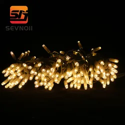 LED-Lichterkette mit zweifarbigen LEDs, dekorative LED-Lichterkette für den Außenbereich 10m LED-Lichterkette