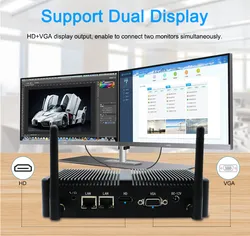 Hervorragender tragbarer Mini-Computer mit zwei COM-Ports Mini-PC