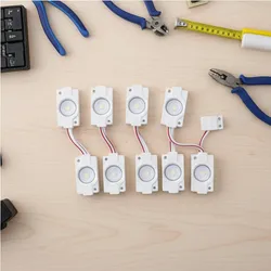 Mô-đun LED trắng 0.72W 12V DC 2LED Mô-đun ánh sáng 6000K 3000K cho biển hiệu kinh doanh, hộp đèn quảng cáo, chữ trang trí cửa hàng, chống nước Mô-đun LED