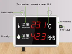 Misuratore di Temperatura e Umidità Display Grande Display Alta Precisione Pannello LCD per Temperatura e Umidità