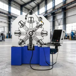 Sistema de máquina de bobinado de resortes de compresión automática rápida y precisa