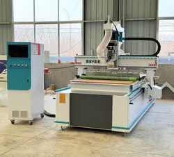 Möbelherstellung Automatischer Werkzeugwechsler 1 Achse CNC-Fräser 1325 Atc Holzfräser mit Vakuumtisch