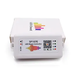 Sp107e Controlador de Música com Luz LED 5V-24V Controlador de Música LED SPI Endereçável Digital
