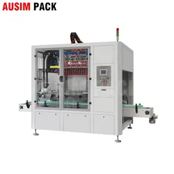 Vollautomatische Kartonverpackungsmaschine Flaschen Karton Umwickel-Case-Packer