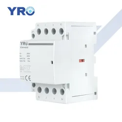 Contator AC de alta qualidade para trilho DIN, tipo de controle automático, contator modular