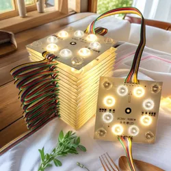 Programmierbares Magic DC24V Rgbic DMX512 quadratisches LED-Modul-Blockchain für Leuchtkästen