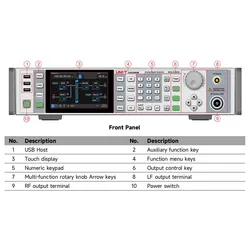 9 kHz - 6.5 GHz Generatore di Segnali RF Analogici Programmabile con Schermo Touch per Test di Laboratorio
