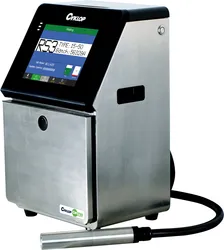 Cyklop Cm750 Kontinuierliche Tintenstrahldruckmaschine Industrieller Tintenstrahldruck Markierungsdrucker Haltbarkeitsdatum QR-Code CIJ-Drucker