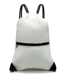 Custom Logo Weiße Baumwolle Reis Muslin Kordelzug Tasche