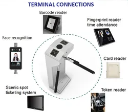 Sicherheitstor Fingerabdruck Dreibein-Drehkreuz für Zugangskontrollsystem